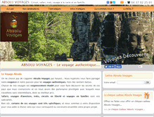 Tablet Screenshot of absolu-voyages.com